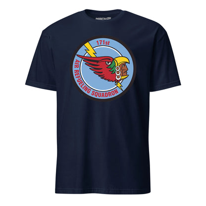 Mach2 Squadron Upload | 171ST AIR REFUELING SQUADRON | T-Shirt | Navy | MACH-SHORT-SLEEVE-FRONT-NAVY.jpg