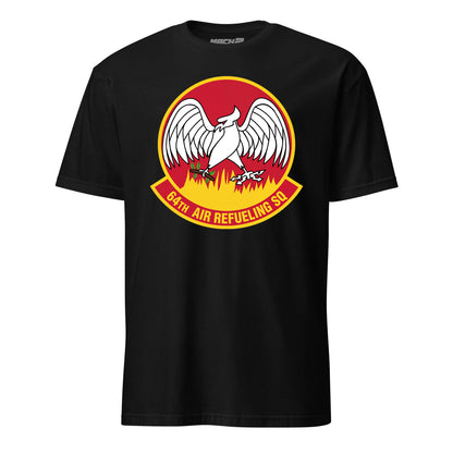 Mach2 Squadron Upload | 64TH AIR REFUELING SQUADRON | T-Shirt | Black | MACH-SHORT-SLEEVE-FRONT-BLACK.jpg