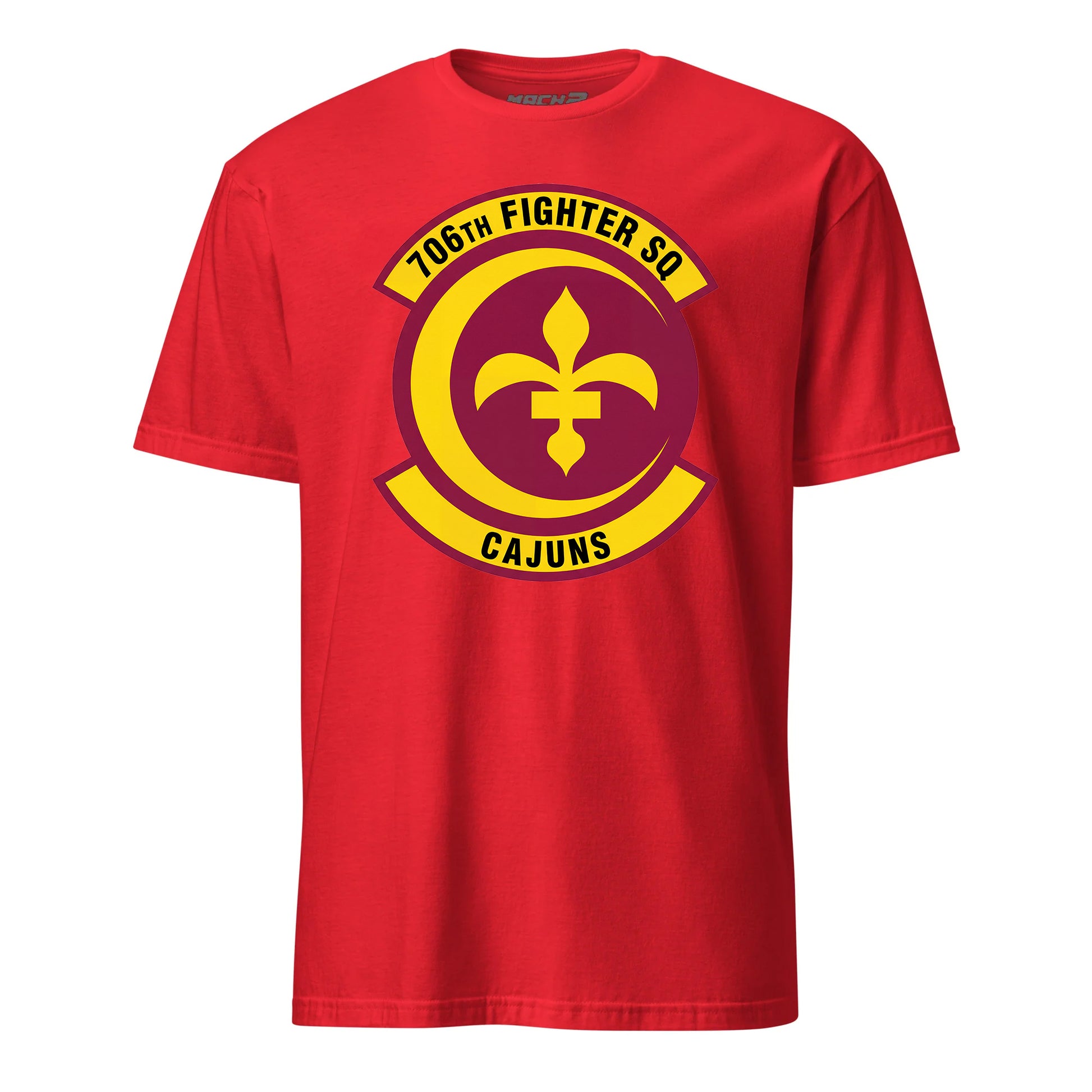 Mach2 Squadron Upload | 706TH AGGRESSOR SQUADRON | T-Shirt | Red | MACH-SHORT-SLEEVE-FRONT-RED.jpg