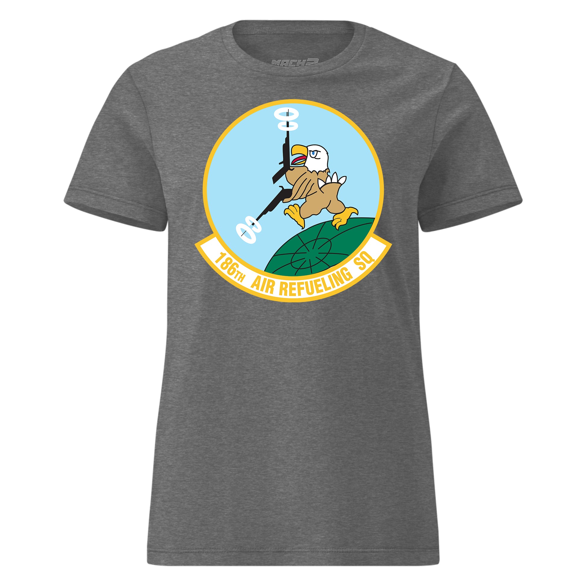 Mach2 Squadron Upload | 186TH AIRLIFT SQUADRON | Womens | Charcoal Heather | MACH-WOMENS-FRONT-CHARCOAL.jpg