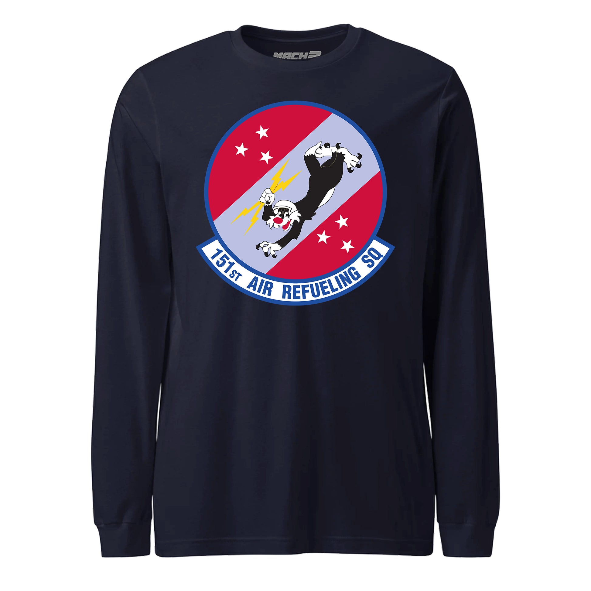 Mach2 Squadron Upload | 151ST AIR REFUELING SQUADRON | Long Sleeve | Navy | MACH-LONG-SLEEVE-FRONT-NAVY.jpg