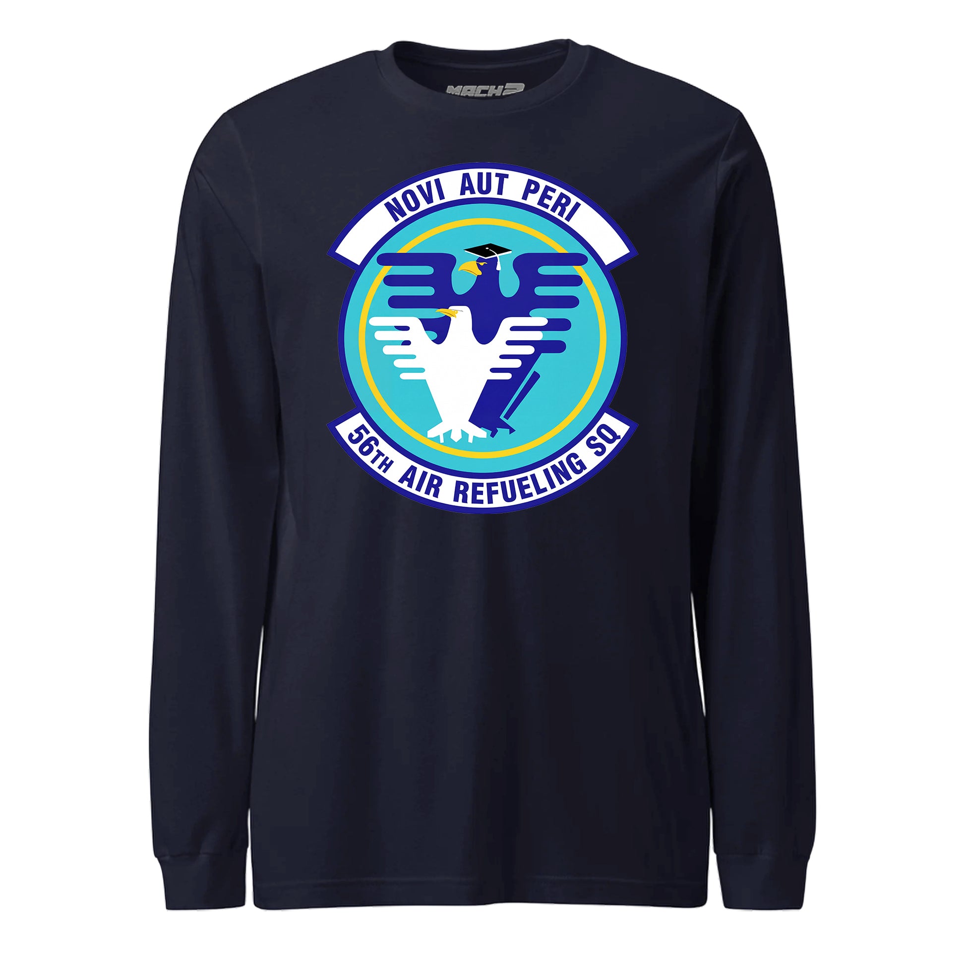 Mach2 Squadron Upload | 56TH AIR REFUELING SQUADRON | Long Sleeve | Navy | MACH-LONG-SLEEVE-FRONT-NAVY.jpg