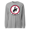 187th Airlift Squadron Long Sleeve T-Shirt - Heather Grey