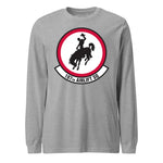 Mach2 Squadron Upload | 187TH AIRLIFT SQUADRON | Long Sleeve | Heather Grey | MACH-LONG-SLEEVE-FRONT-GREY.jpg