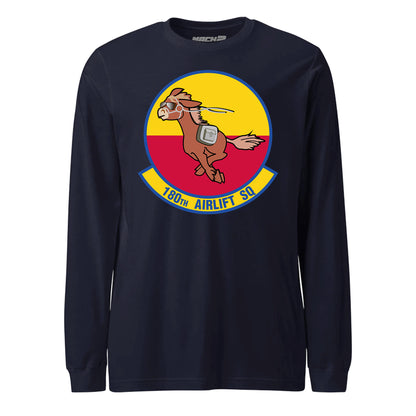 Mach2 Squadron Upload | 180TH AIRLIFT SQUADRON | Long Sleeve | Navy | MACH-LONG-SLEEVE-FRONT-NAVY.jpg