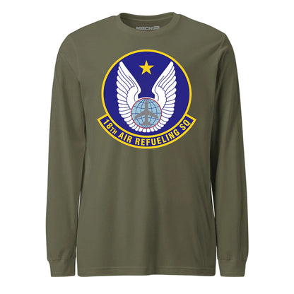 Mach2 Squadron Upload | 18TH AIR REFUELING SQUADRON | Long Sleeve | OD Green | MACH-LONG-SLEEVE-FRONT-OD.jpg