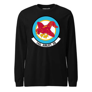 Mach2 Squadron Upload | 143RD AIRLIFT SQUADRON | Long Sleeve | Black | MACH-LONG-SLEEVE-FRONT-BLACK.jpg
