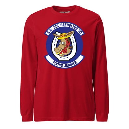 Mach2 Squadron Upload | 63RD AIR REFUELING SQUADRON | Long Sleeve | Red | MACH-LONG-SLEEVE-FRONT-RED.jpg