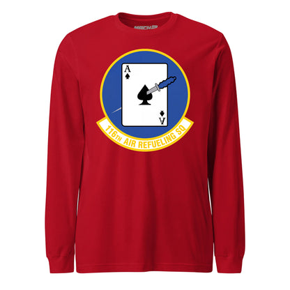 Mach2 Squadron Upload | 116TH AIR REFUELING SQUADRON | Long Sleeve | Red | MACH-LONG-SLEEVE-FRONT-RED.jpg