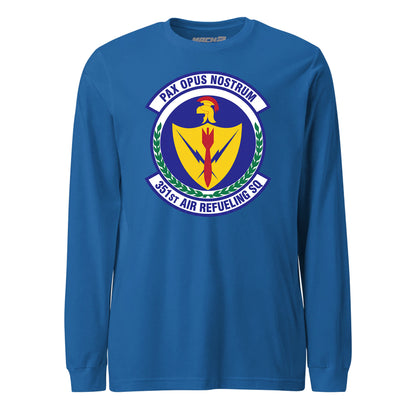 Mach2 Squadron Upload | 351ST AIR REFUELING SQUADRON | Long Sleeve | Royal | MACH-LONG-SLEEVE-FRONT-ROYAL.jpg