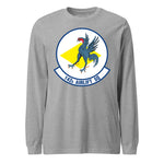 Mach2 Squadron Upload | 142ND AIRLIFT SQUADRON | Long Sleeve | Heather Grey | MACH-LONG-SLEEVE-FRONT-GREY.jpg