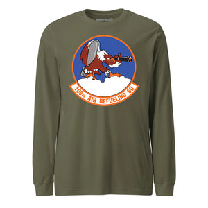 Mach2 Squadron Upload | 108TH AIR REFUELING SQUADRON | Long Sleeve | OD Green | MACH-LONG-SLEEVE-FRONT-OD.jpg