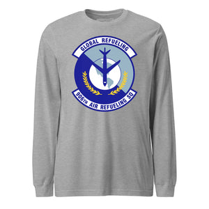 Mach2 Squadron Upload | 906TH AIR REFUELING SQUADRON | Long Sleeve | Heather Grey | MACH-LONG-SLEEVE-FRONT-GREY.jpg
