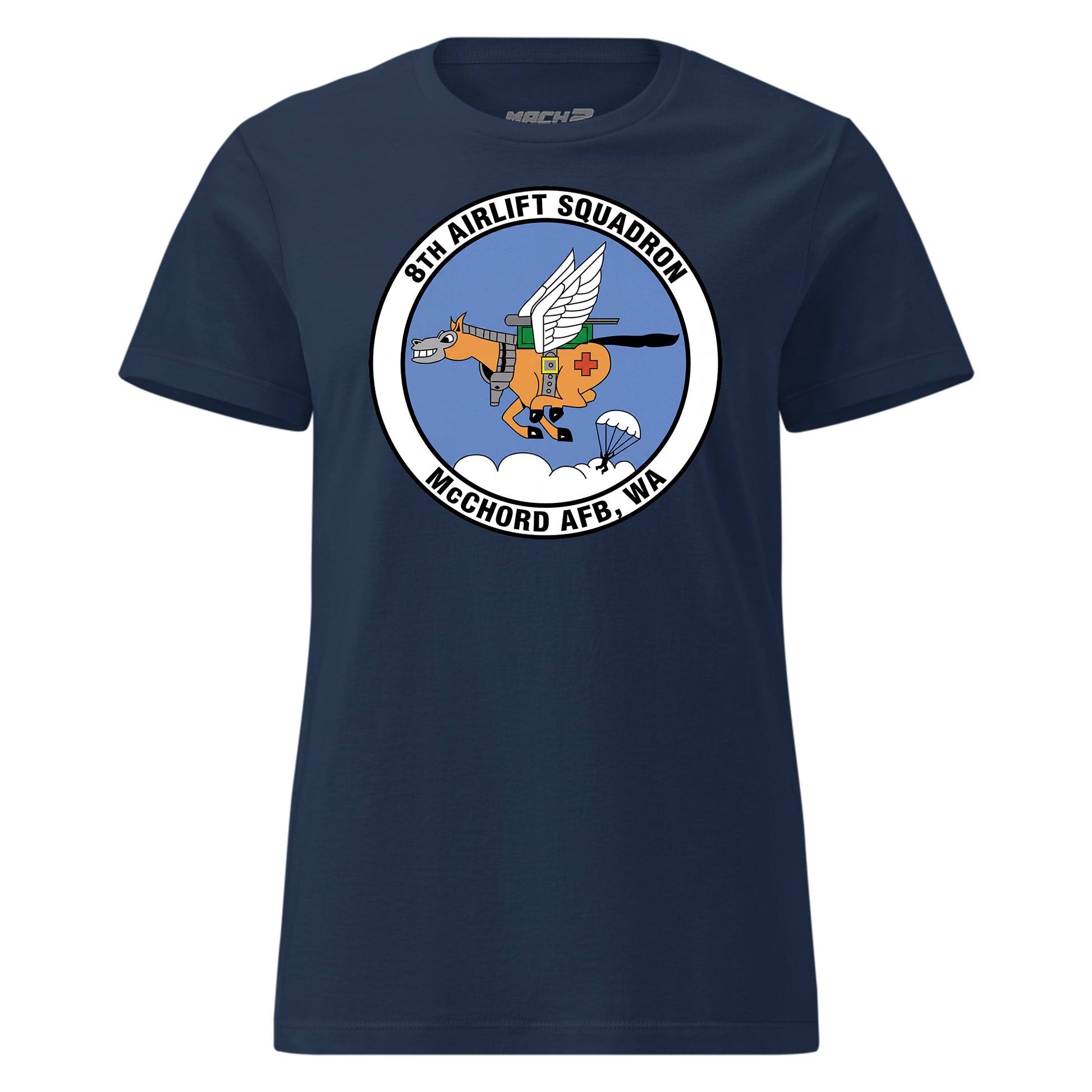 Mach2 Squadron Upload | 8TH AIRLIFT SQUADRON | Womens | Navy | MACH-WOMENS-FRONT-NAVY.jpg