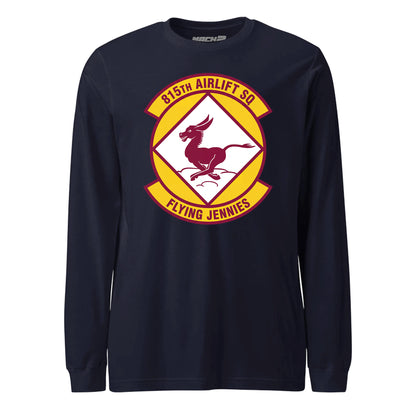 Mach2 Squadron Upload | 815TH AIRLIFT SQUADRON | Long Sleeve | Navy | MACH-LONG-SLEEVE-FRONT-NAVY.jpg