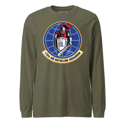 Mach2 Squadron Upload | 170TH AIR REFUELING SQUADRON | Long Sleeve | OD Green | MACH-LONG-SLEEVE-FRONT-OD.jpg