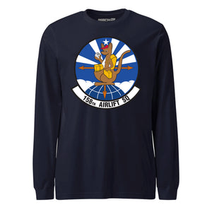 Mach2 Squadron Upload | 158TH AIRLIFT SQUADRON | Long Sleeve | Navy | MACH-LONG-SLEEVE-FRONT-NAVY.jpg