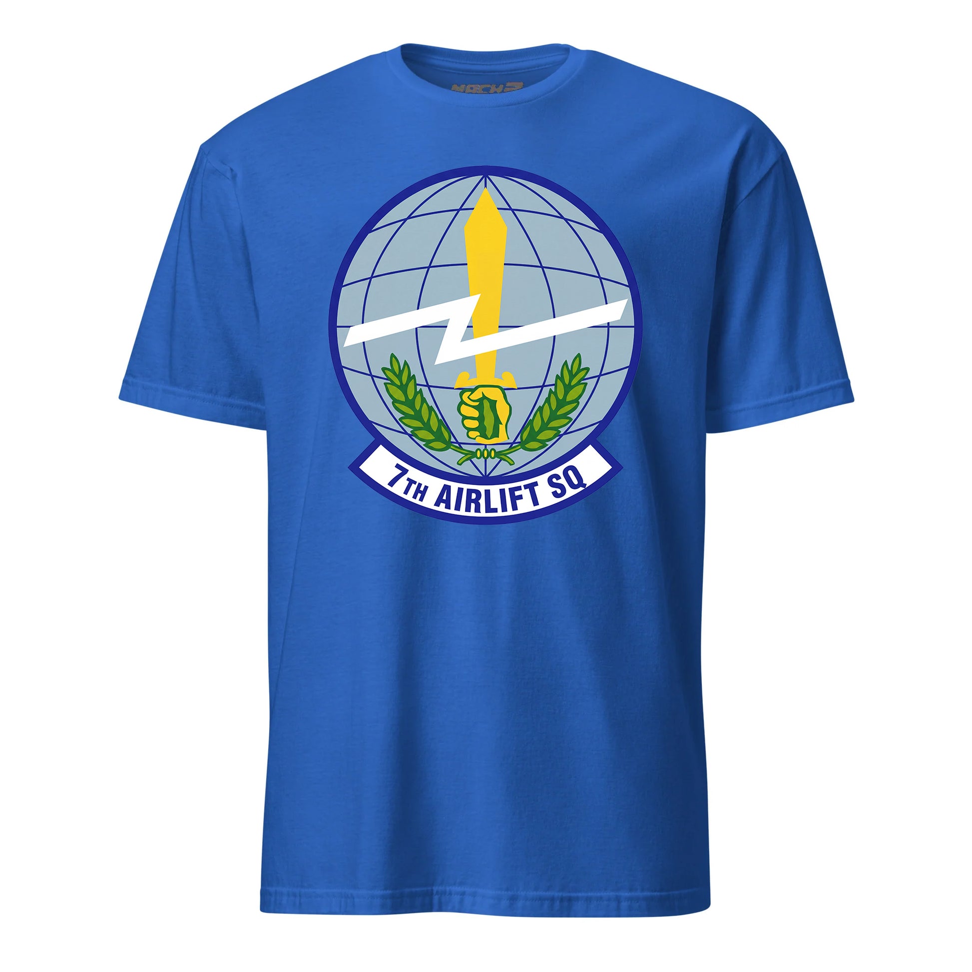 Mach2 Squadron Upload | 7TH AIRLIFT SQUADRON | T-Shirt | Royal | MACH-SHORT-SLEEVE-FRONT-ROYAL.jpg