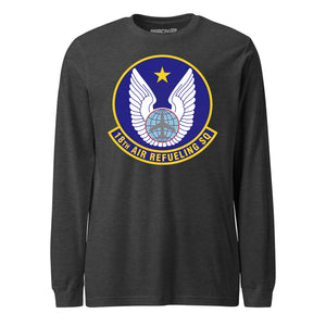 Mach2 Squadron Upload | 18TH AIR REFUELING SQUADRON | Long Sleeve | Charcoal Heather | MACH-LONG-SLEEVE-FRONT-CHARCOAL.jpg