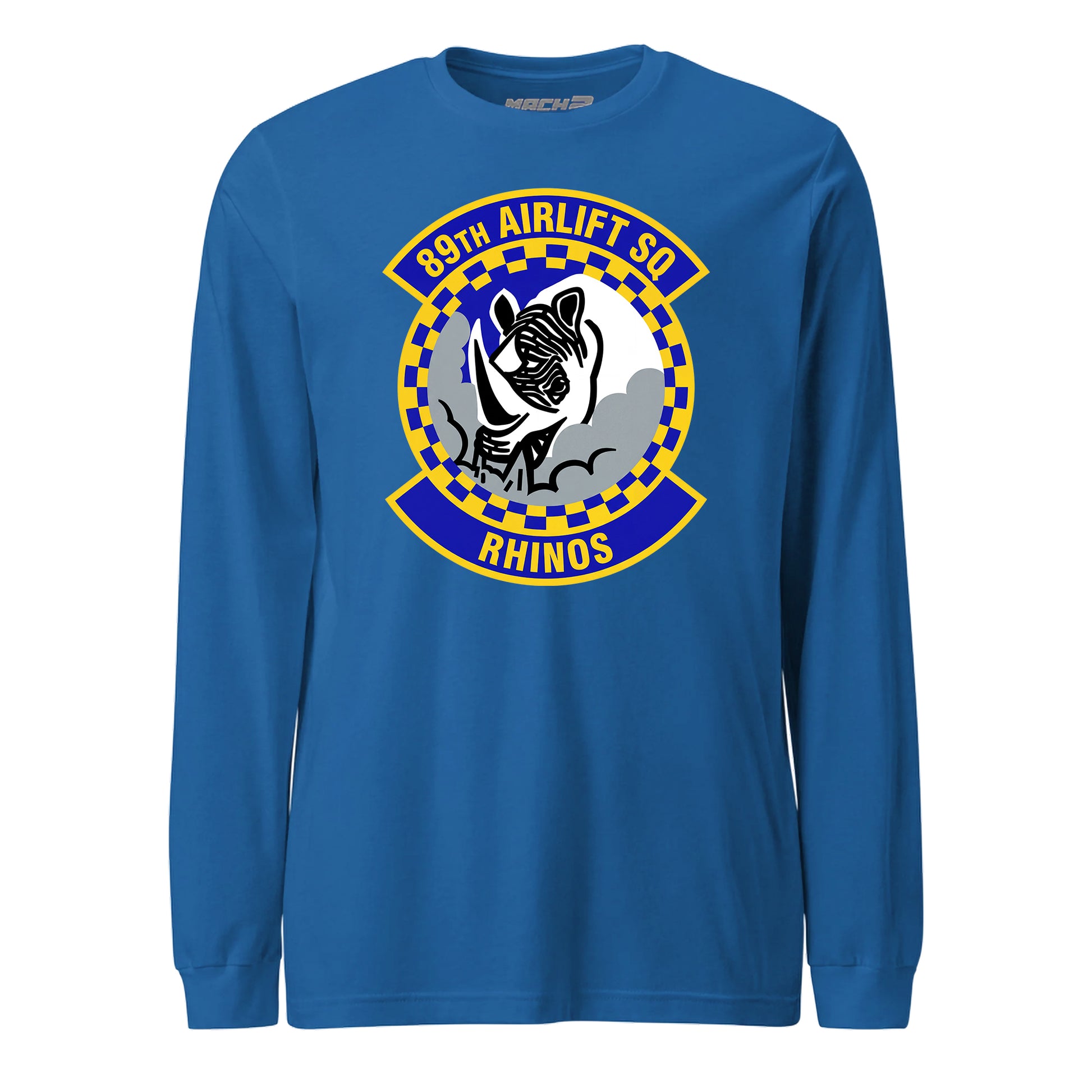 Mach2 Squadron Upload | 89TH AIRLIFT SQUADRON | Long Sleeve | Royal | MACH-LONG-SLEEVE-FRONT-ROYAL.jpg