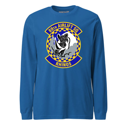 Mach2 Squadron Upload | 89TH AIRLIFT SQUADRON | Long Sleeve | Royal | MACH-LONG-SLEEVE-FRONT-ROYAL.jpg