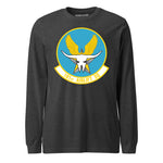 Mach2 Squadron Upload | 181ST AIRLIFT SQUADRON | Long Sleeve | Charcoal Heather | MACH-LONG-SLEEVE-FRONT-CHARCOAL.jpg