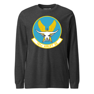Mach2 Squadron Upload | 181ST AIRLIFT SQUADRON | Long Sleeve | Charcoal Heather | MACH-LONG-SLEEVE-FRONT-CHARCOAL.jpg