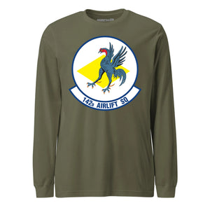 Mach2 Squadron Upload | 142ND AIRLIFT SQUADRON | Long Sleeve | OD Green | MACH-LONG-SLEEVE-FRONT-OD.jpg
