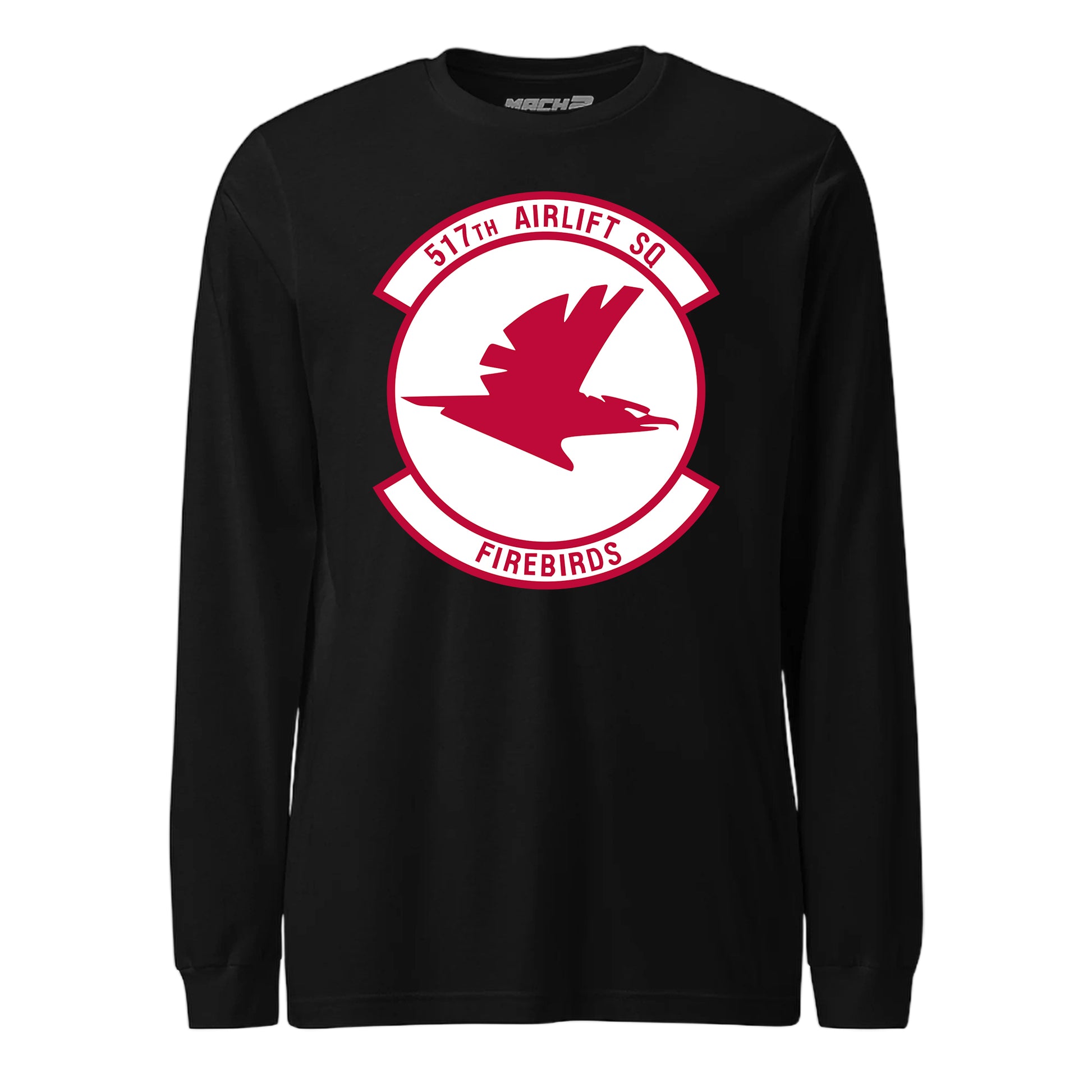 Mach2 Squadron Upload | 517TH AIRLIFT SQUADRON | Long Sleeve | Black | MACH-LONG-SLEEVE-FRONT-BLACK.jpg