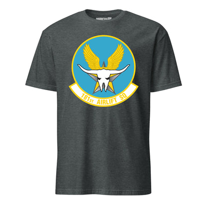 Mach2 Squadron Upload | 181ST AIRLIFT SQUADRON | T-Shirt | Charcoal Heather | MACH-SHORT-SLEEVE-FRONT-CHARCOAL.jpg