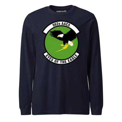 Mach2 Squadron Upload | 962ND AIRBORNE AIR CONTROL SQUADRON | Long Sleeve | Navy | MACH-LONG-SLEEVE-FRONT-NAVY.jpg