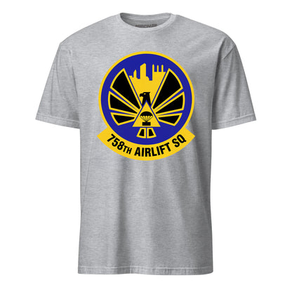 Mach2 Squadron Upload | 758TH AIRLIFT SQUADRON | T-Shirt | Heather Grey | MACH-SHORT-SLEEVE-FRONT-GREY.jpg
