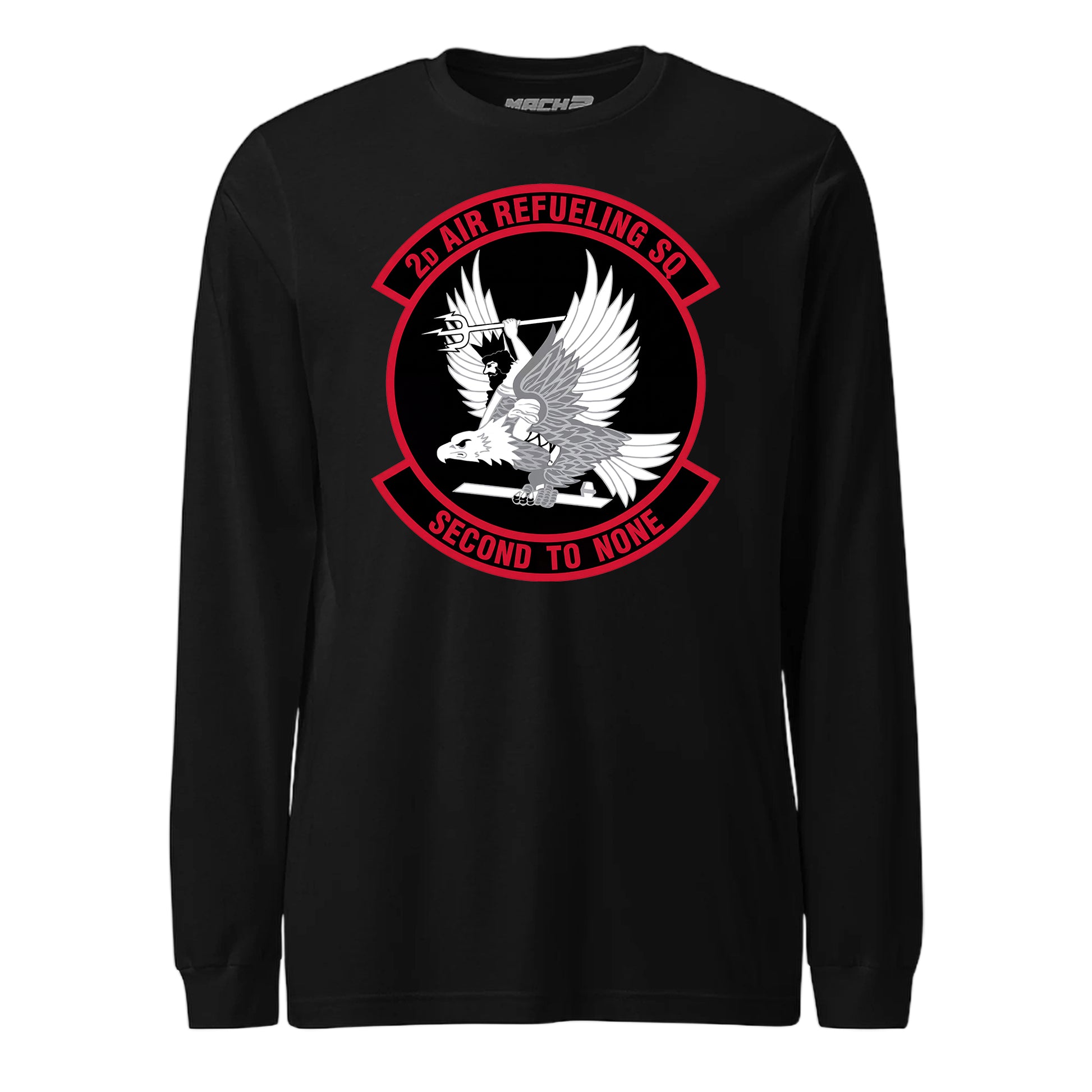 Mach2 Squadron Upload | 2ND AIR REFUELING SQUADRON | Long Sleeve | Black | MACH-LONG-SLEEVE-FRONT-BLACK.jpg