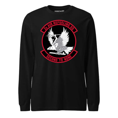 Mach2 Squadron Upload | 2ND AIR REFUELING SQUADRON | Long Sleeve | Black | MACH-LONG-SLEEVE-FRONT-BLACK.jpg