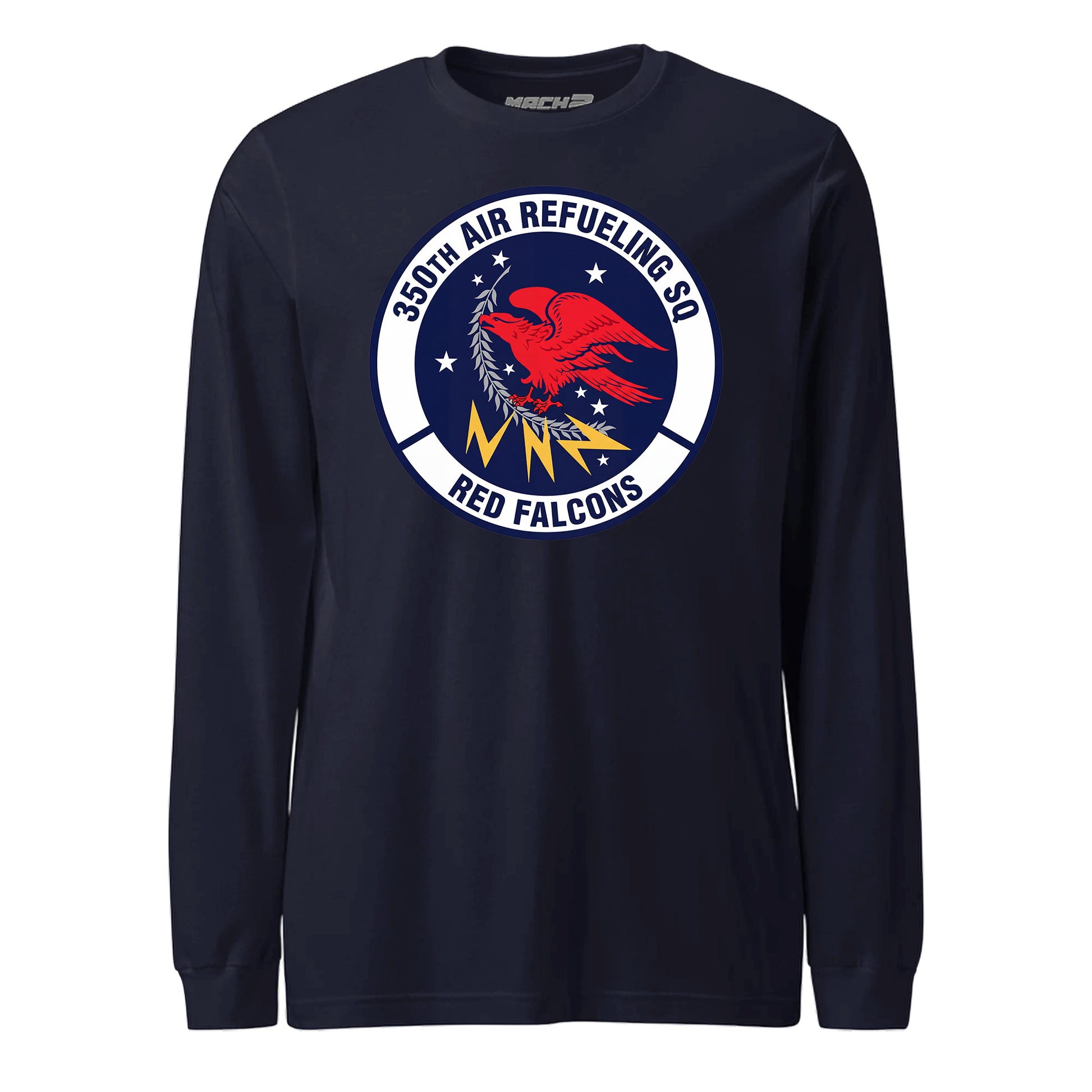 Mach2 Squadron Upload | 350TH AIR REFUELING SQUADRON | Long Sleeve | Navy | MACH-LONG-SLEEVE-FRONT-NAVY.jpg