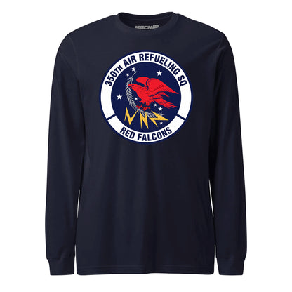 Mach2 Squadron Upload | 350TH AIR REFUELING SQUADRON | Long Sleeve | Navy | MACH-LONG-SLEEVE-FRONT-NAVY.jpg