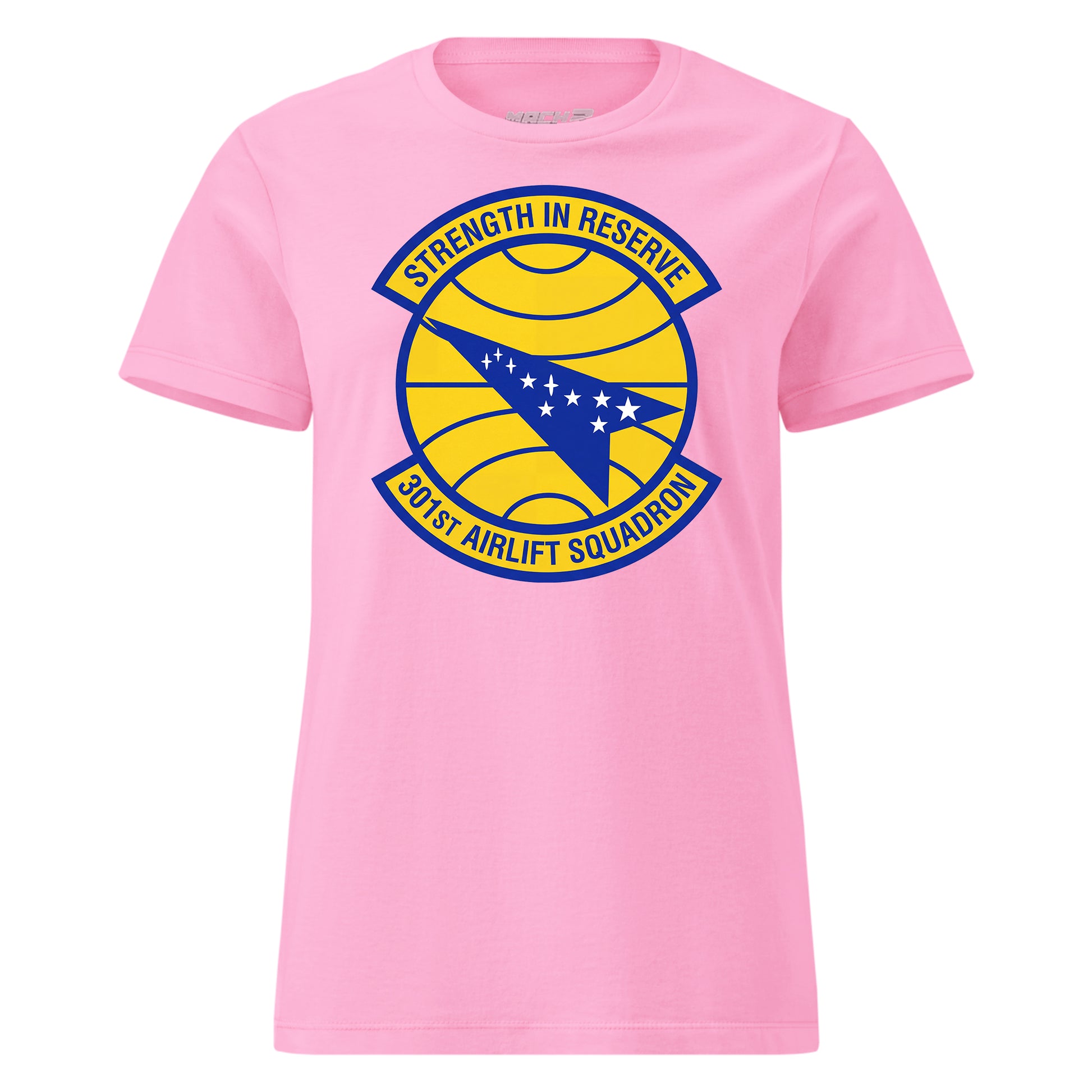 Mach2 Squadron Upload | 301ST AIRLIFT SQUADRON | Womens | Pink | MACH-WOMENS-FRONT-PINK.jpg