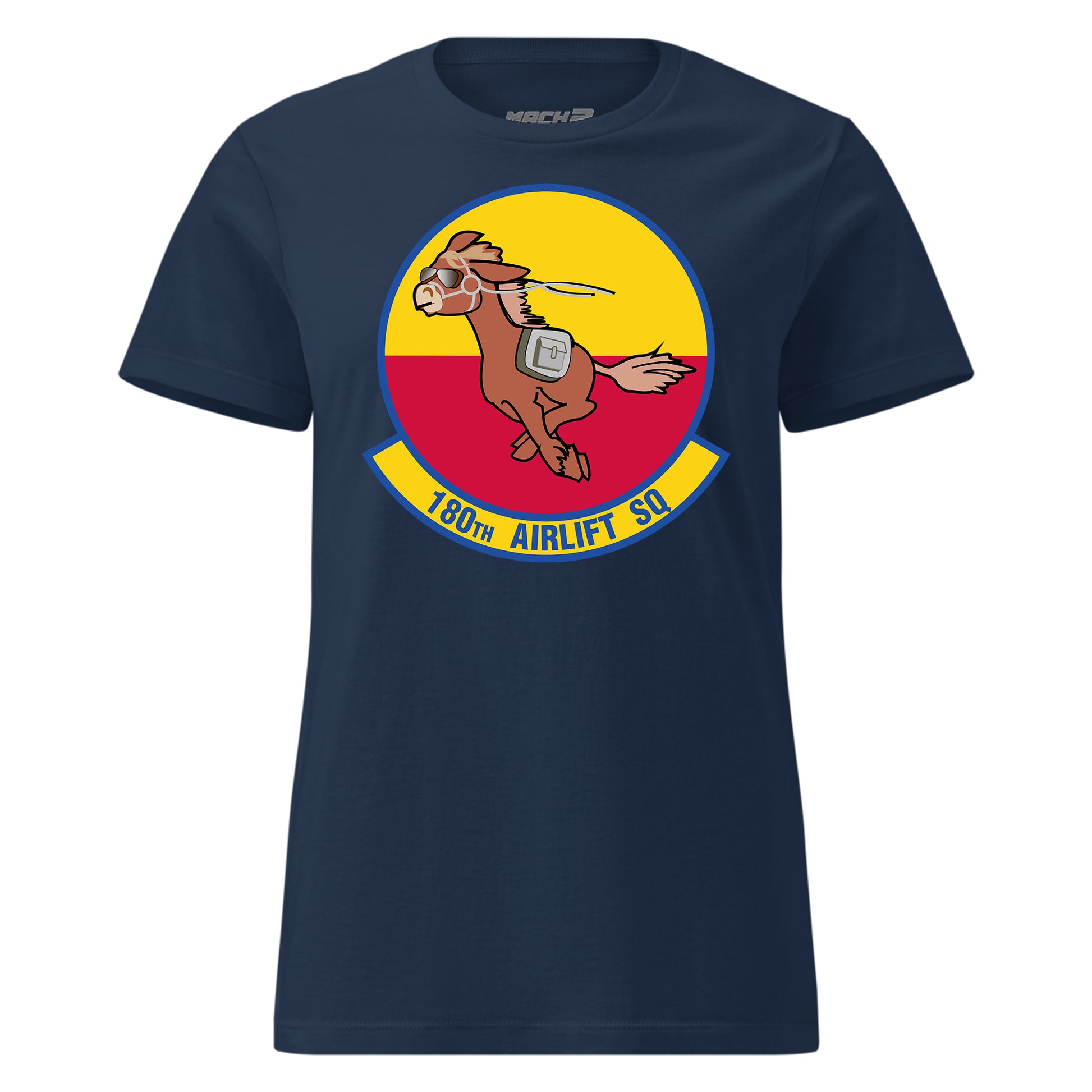 Mach2 Squadron Upload | 180TH AIRLIFT SQUADRON | Womens | Navy | MACH-WOMENS-FRONT-NAVY.jpg