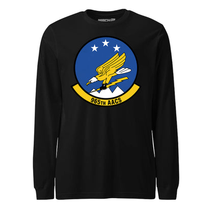 Mach2 Squadron Upload | 965TH AIRBORNE AIR CONTROL SQUADRON | Long Sleeve | Black | MACH-LONG-SLEEVE-FRONT-BLACK.jpg