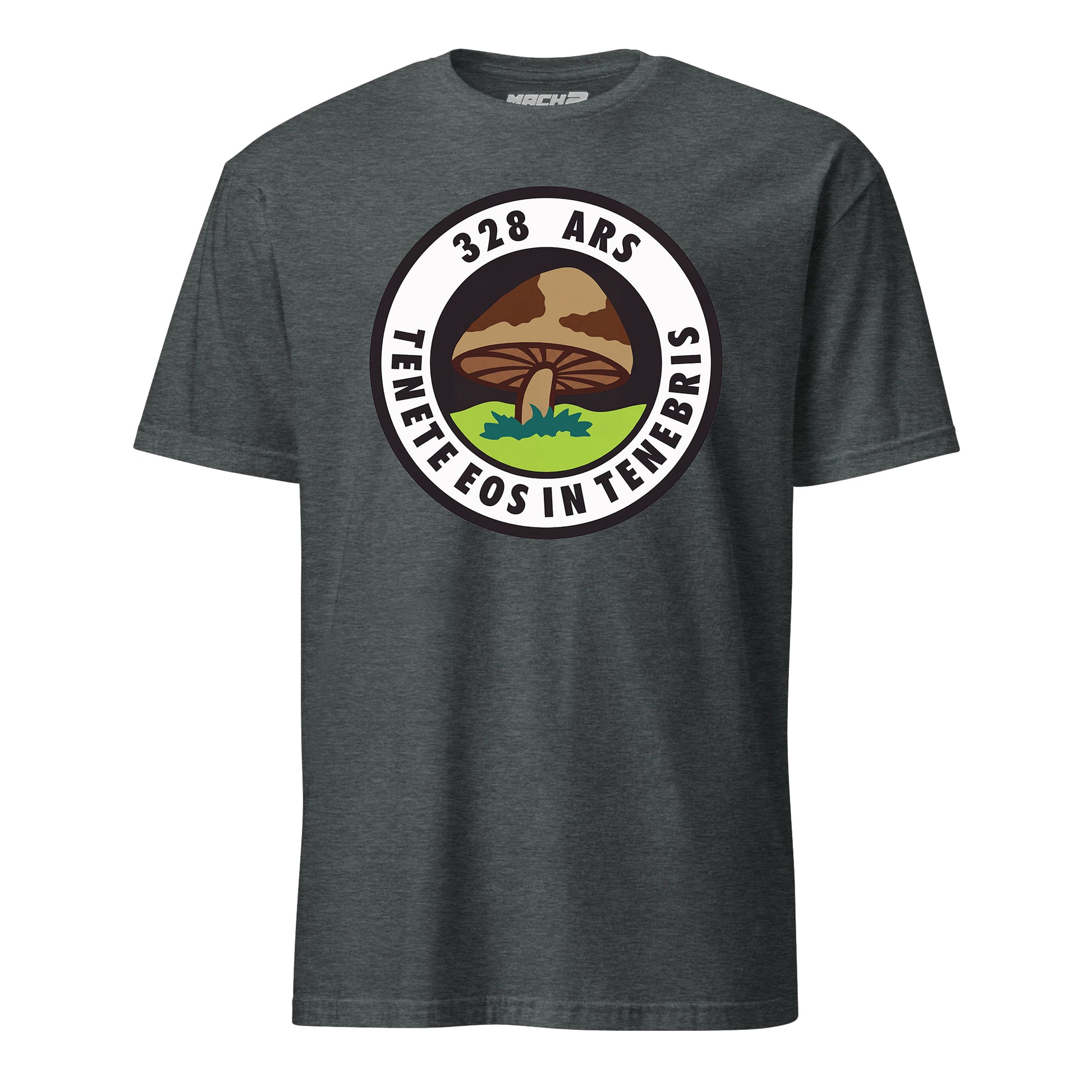 Mach2 Squadron Upload | 328TH AIR REFUELING SQUADRON | T-Shirt | Charcoal Heather | MACH-SHORT-SLEEVE-FRONT-CHARCOAL.jpg