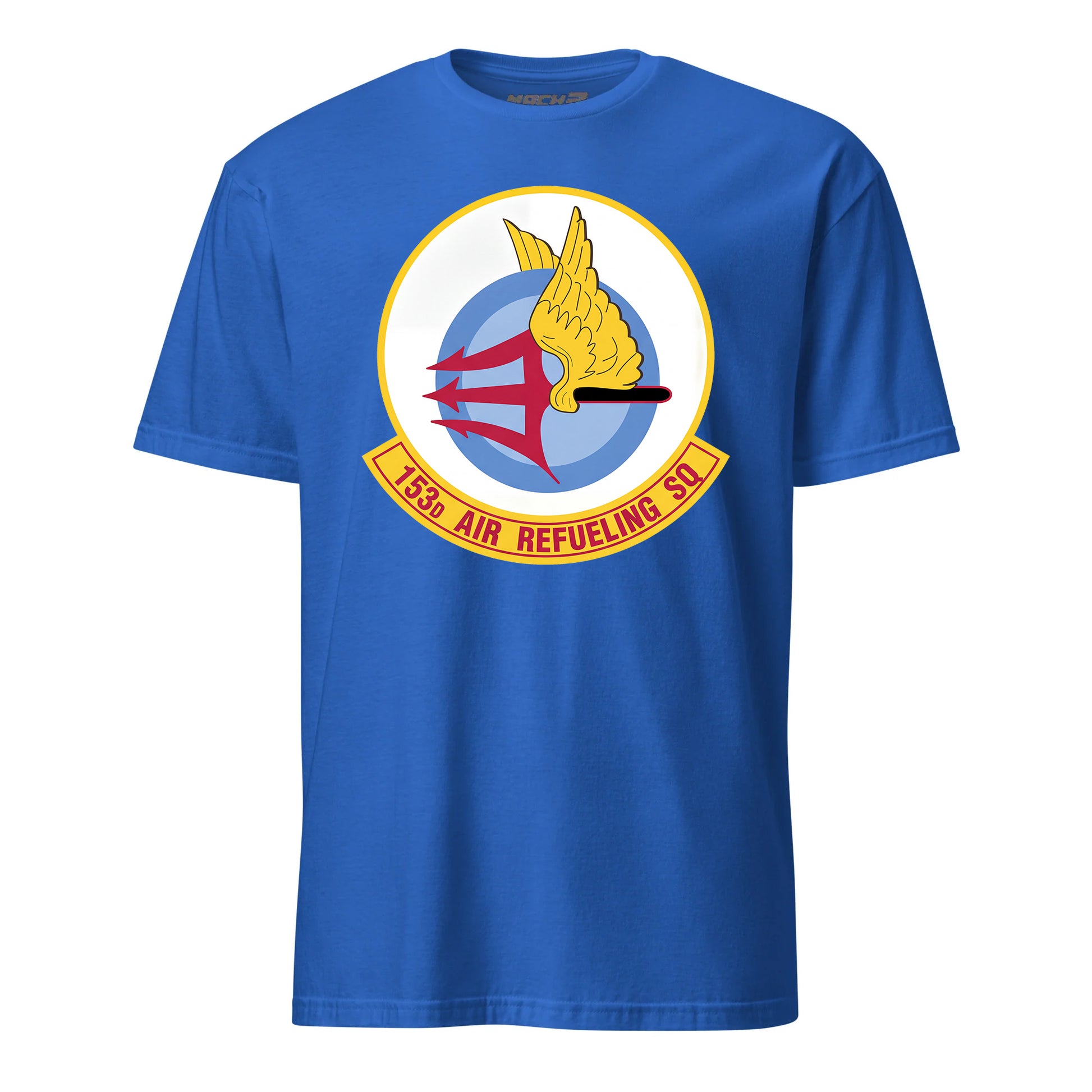 Mach2 Squadron Upload | 153RD AIR REFUELING SQUADRON | T-Shirt | Royal | MACH-SHORT-SLEEVE-FRONT-ROYAL.jpg