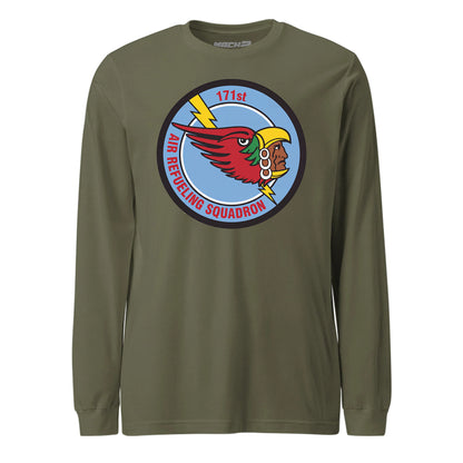 Mach2 Squadron Upload | 171ST AIR REFUELING SQUADRON | Long Sleeve | OD Green | MACH-LONG-SLEEVE-FRONT-OD.jpg