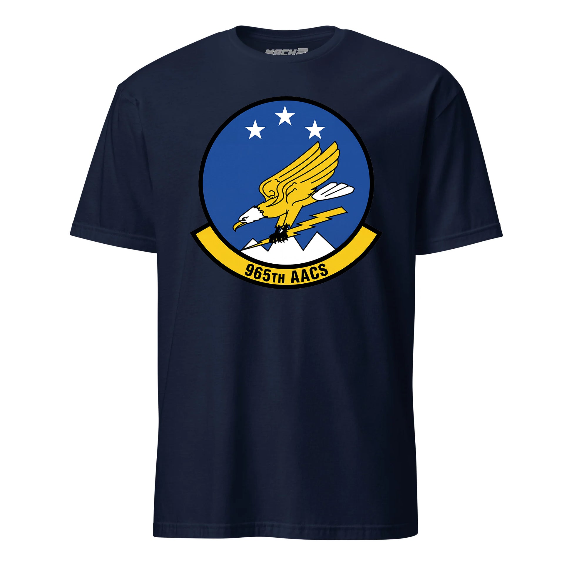 Mach2 Squadron Upload | 965TH AIRBORNE AIR CONTROL SQUADRON | T-Shirt | Navy | MACH-SHORT-SLEEVE-FRONT-NAVY.jpg