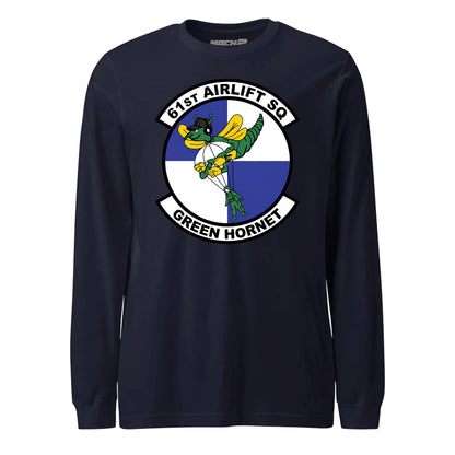 Mach2 Squadron Upload | 61ST AIRLIFT SQUADRON | Long Sleeve | Navy | MACH-LONG-SLEEVE-FRONT-NAVY.jpg