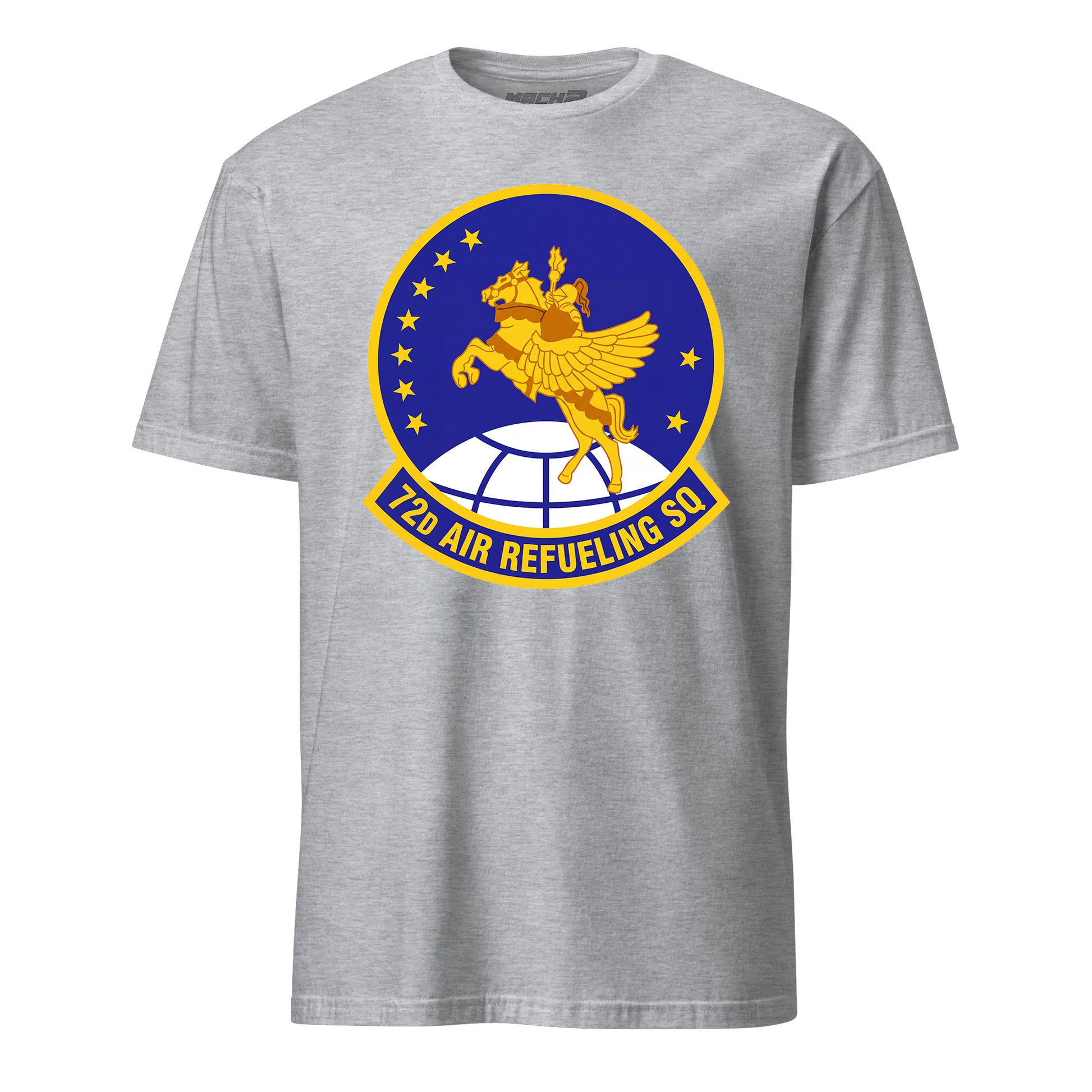 Mach2 Squadron Upload | 72ND AIR REFUELING SQUADRON | T-Shirt | Heather Grey | MACH-SHORT-SLEEVE-FRONT-GREY.jpg