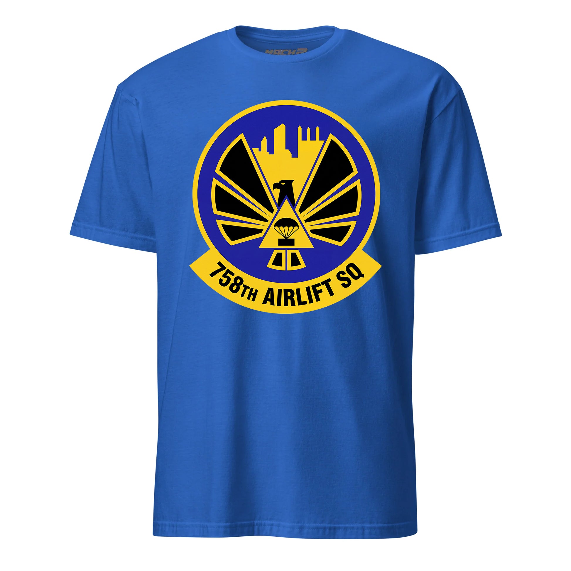 Mach2 Squadron Upload | 758TH AIRLIFT SQUADRON | T-Shirt | Royal | MACH-SHORT-SLEEVE-FRONT-ROYAL.jpg