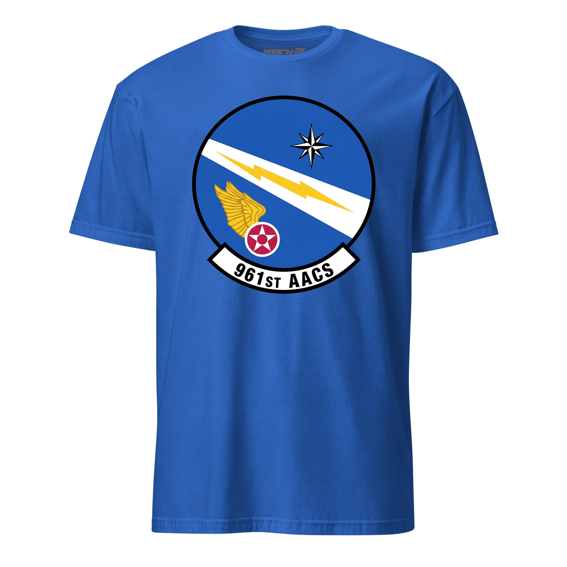 Mach2 Squadron Upload | 961ST AIRBORNE AIR CONTROL SQUADRON | T-Shirt | Royal | MACH-SHORT-SLEEVE-FRONT-ROYAL.jpg