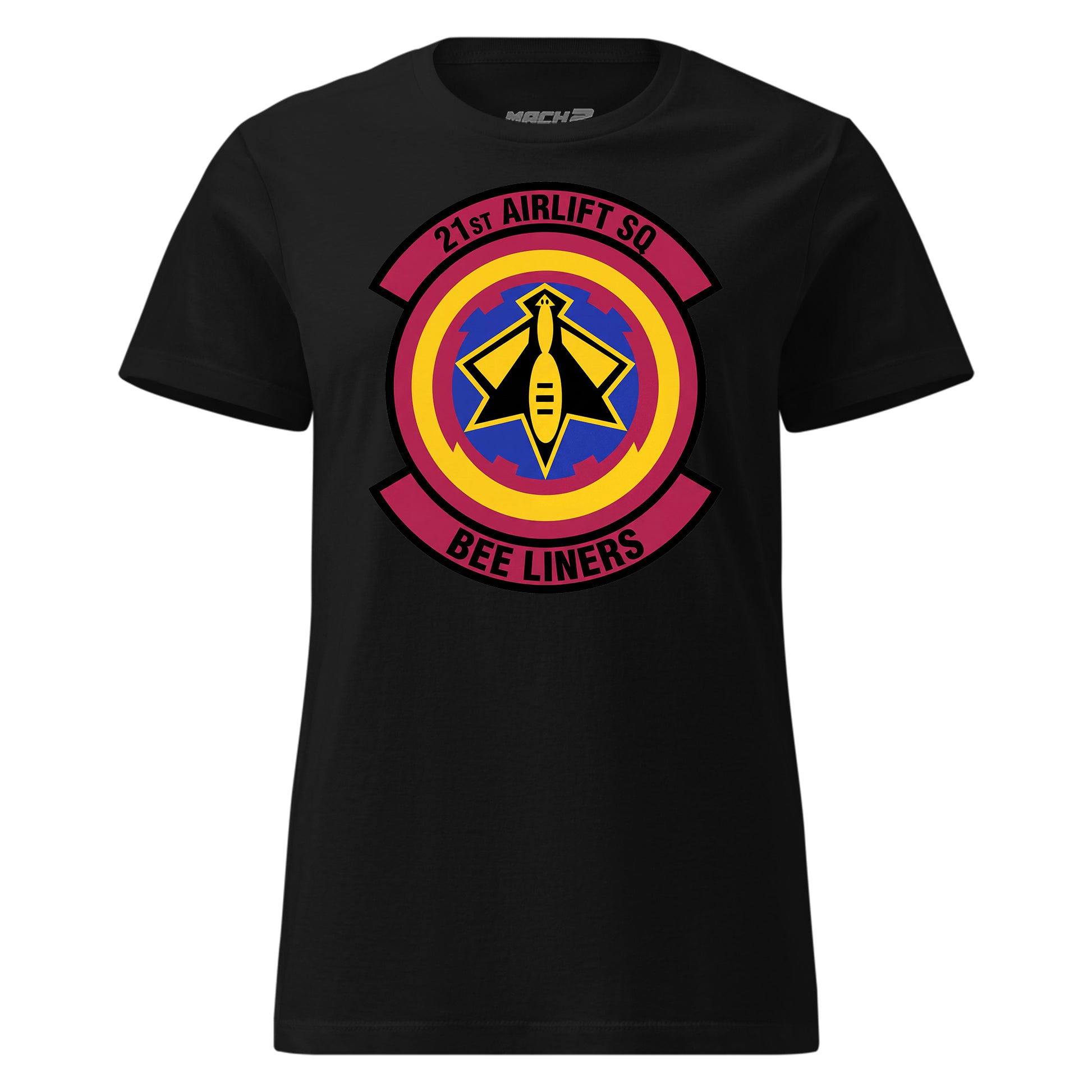 Mach2 Squadron Upload | 21ST AIRLIFT SQUADRON | Womens | Black | MACH-WOMENS-FRONT-BLACK.jpg