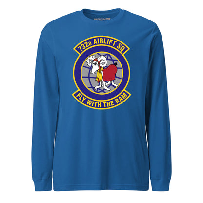 Mach2 Squadron Upload | 732ND AIRLIFT SQUADRON | Long Sleeve | Royal | MACH-LONG-SLEEVE-FRONT-ROYAL.jpg