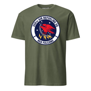 Mach2 Squadron Upload | 350TH AIR REFUELING SQUADRON | T-Shirt | OD Green | MACH-SHORT-SLEEVE-FRONT-OD.jpg